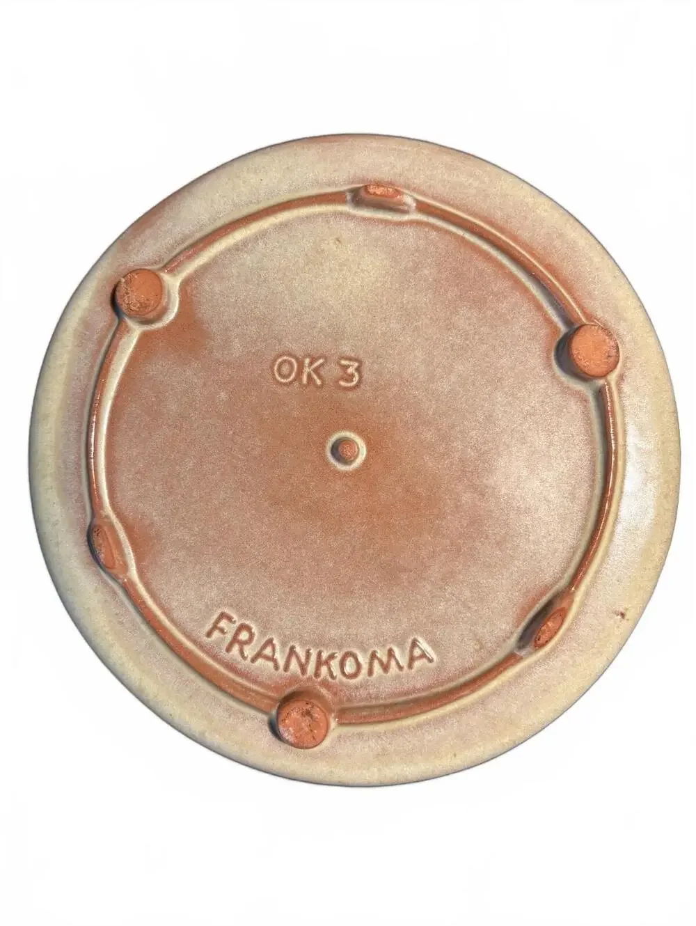 Frankoma Pottery Plate Featuring Seals of Five Civilized Tr.